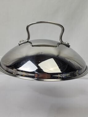 Belgique Stainless Steel Domed Replacement Lid (Only) Vented w Handle 6.5"